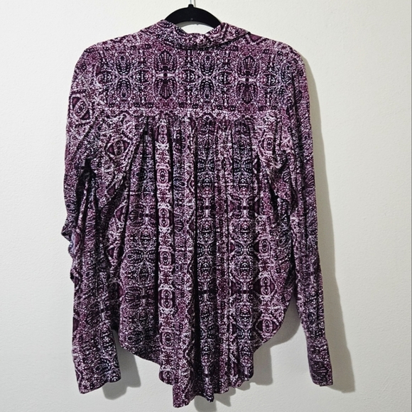 Free People Geometric Print Blouse - Picture 2 of 6